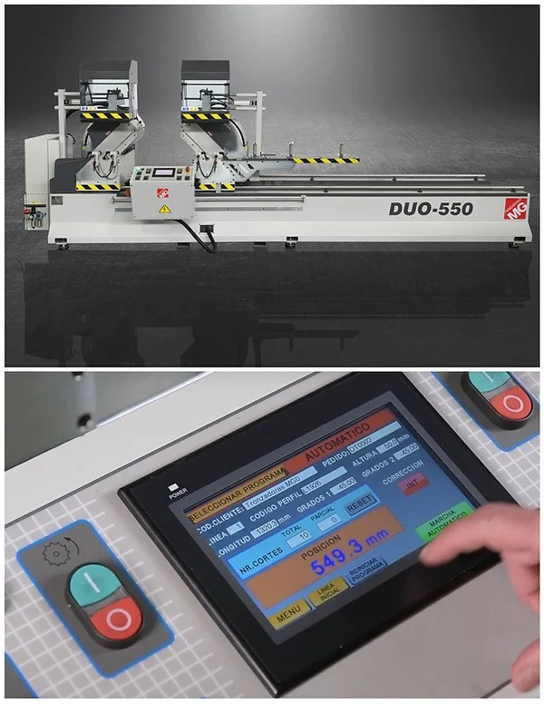 DUO-550-Double Head Miter Saw for Aluminum / PVC Cutting